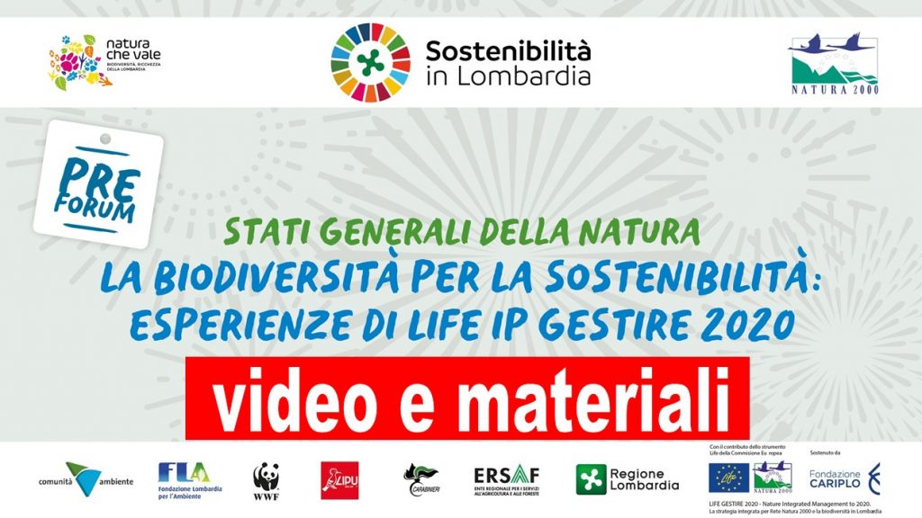 Disponibili video e materiali degli Stati generali di Natura 2000 del 18 novembre