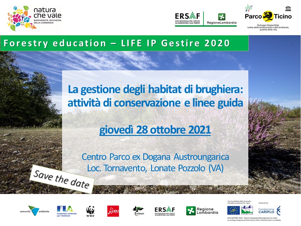 Incontro formativo “La gestione degli habitat di brughiera: attività di conservazione e linee guida” – 28 ottobre 2021