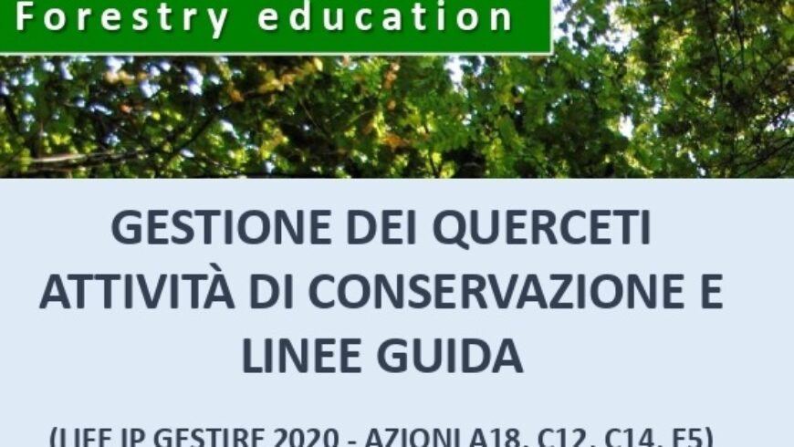 Il 29 settembre seminario su “Gestione dei querceti: attività di conservazione e linee guida”