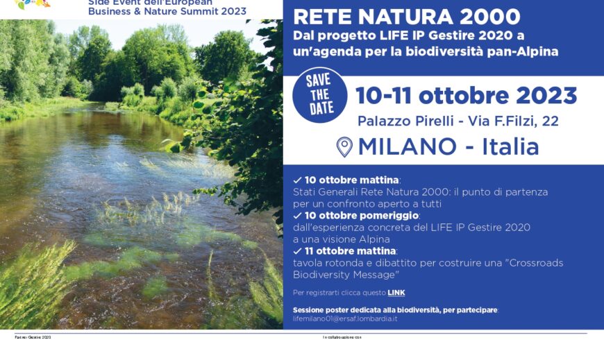 Stati Generali Natura 2000 e workshop internazionale – Milano – 10 e 11 ottobre 2023