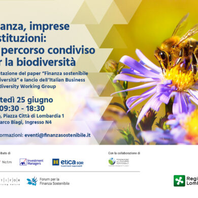 Finanza, imprese e istituzioni: un percorso condiviso per la biodiversità – 25 giugno – Milano