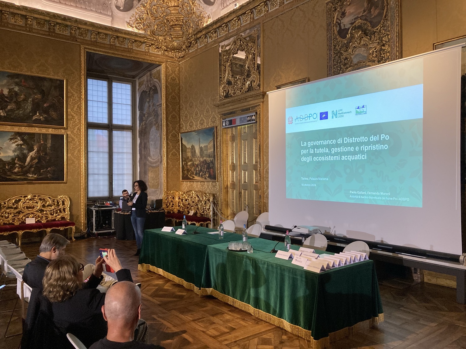 Un momento dell'incontro nella sala di Palazzo Madama, a Torino, dove si è tenuto l'evento