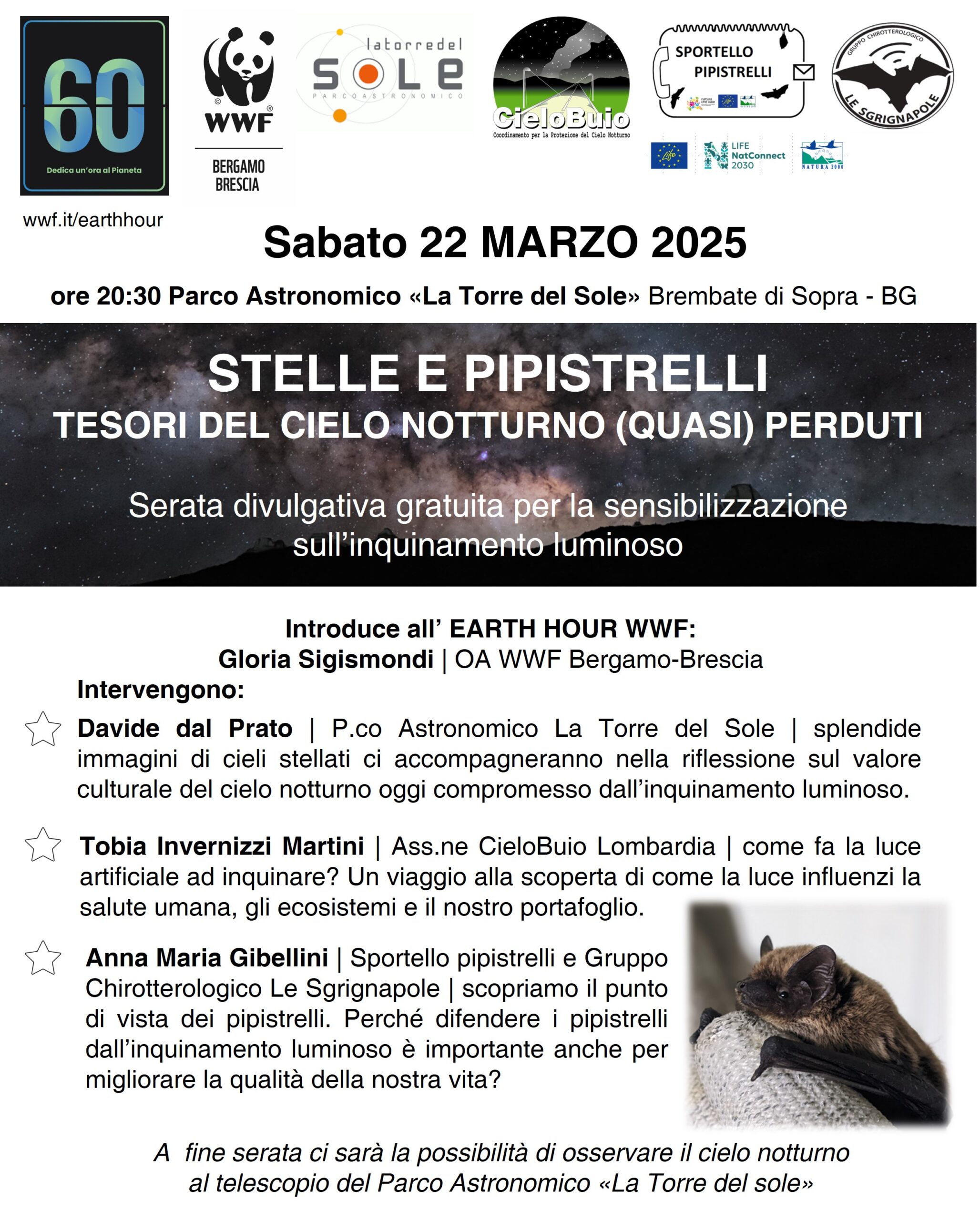 immagine della locandina che pubblicizza la serata